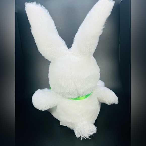 American Greetings White Bunny Rabbit Plush W/Green Bow Easter Spring 2020 12” - Picture 4 of 7